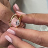 THE MIA EAST WEST PEAR DIAMOND ENGAGEMENT RING with MARIA TWIST DIAMOND WEDDING RING | Lisa Robin
