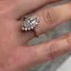 Hadley diamond halo engagement ring 1.25 carat marquise in 14K yellow gold by Lisa Robin