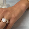 Adelaide Emerald Cut Diamond East West Engagement Ring with Channing Diamond Wedding Ring | Lisa Robin