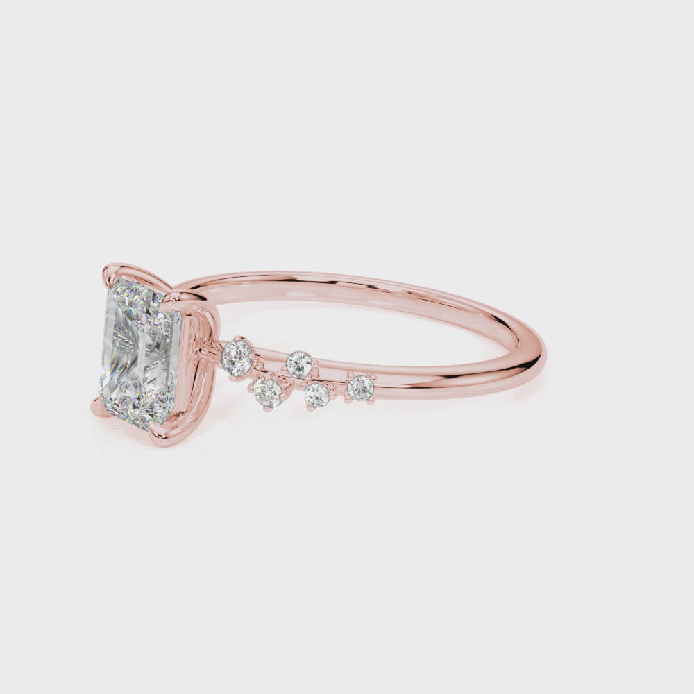 Show in 1.0 carat * The Polaris Diamond Engagement Ring - Lisa Robin#shape_emreald