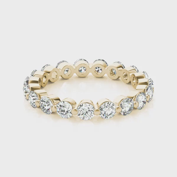 The Tristan Floating Diamond Eternity Ring | Lisa Robin