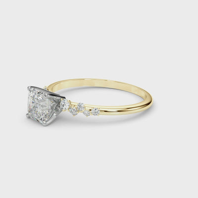 Shown in 1.25 carat * The Polaris Diamond Engagement Ring - Lisa Robin#shape_princess