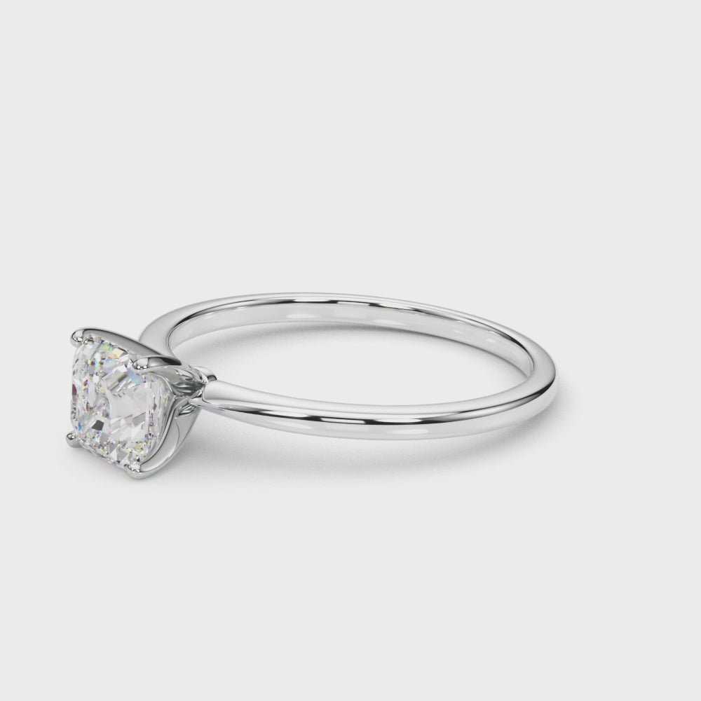 Shown in 1.0 Carat * The Allison Solitaire Engagement Ring | Lisa Robin#shape_princess