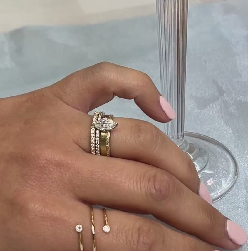 The Benson Diamond Band Yellow Gold Size 6