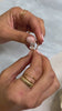 Channing diamond cut wedding ring with Adelaide diamond emerald cut engagement ring / Lisa Robin