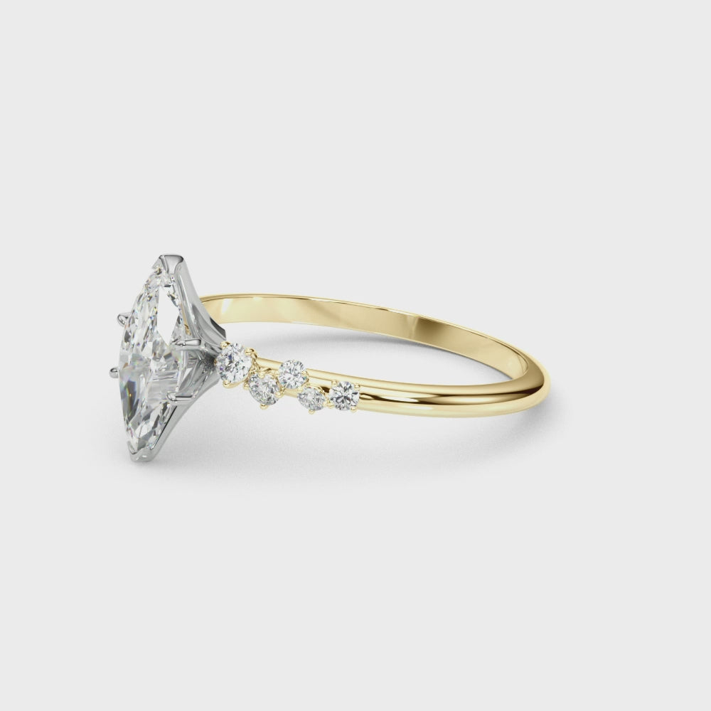 Shown in 1.0 carat * The Polaris Diamond Engagement Ring | Lisa Robin#shape_marquise