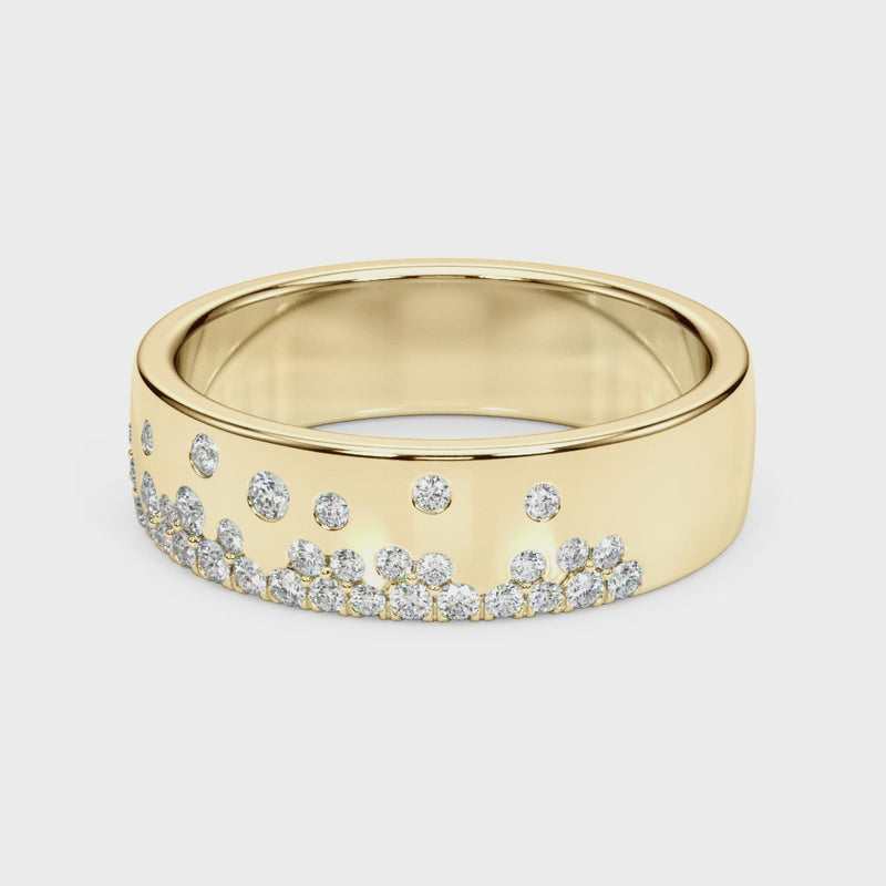 The Jordan Scatter Diamond Wedding Ring | Lisa Robin