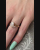 Kallely Bezel set oval 1.75 carat diamond engagement ring in yellow gold on model |Lisa Robin