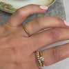 Wedding stack with the Allison engagement ring, the Tanner 2mm wedding ring and the Kendal wedding ring | Lisa Robin