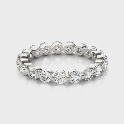 The Tristan Floating Diamond Eternity Ring | Lisa Robin#color_14k-white-gold
