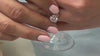 The Jaylin diamond engagement ring paired with the Teagan diamond wedding band on model | Lisa Robin