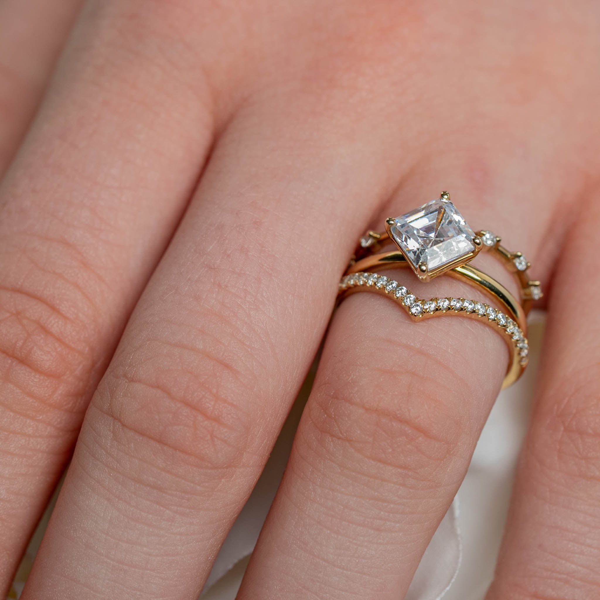 The Verity Diamond Distance Wedding Band
