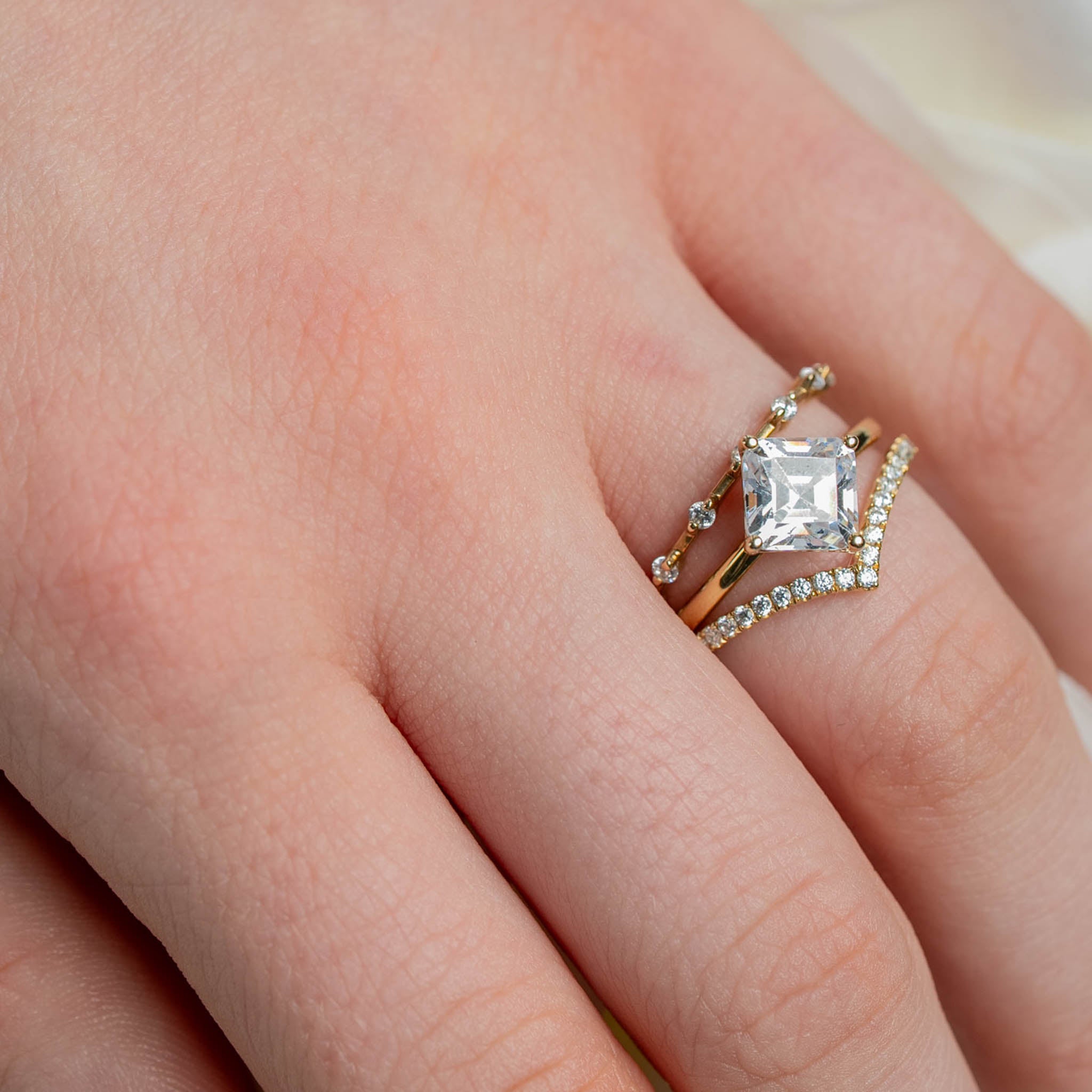 The Verity Diamond Distance Wedding Band