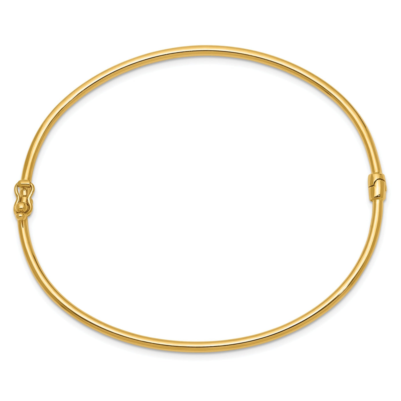 Gold Hinged Thin Bangle Bracelet - Lisa Robin