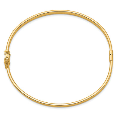 Gold Hinged Bangle Bracelet - Lisa Robin