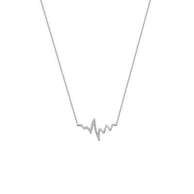 Gold Heartbeat ECG Necklace | Lisa Robin
