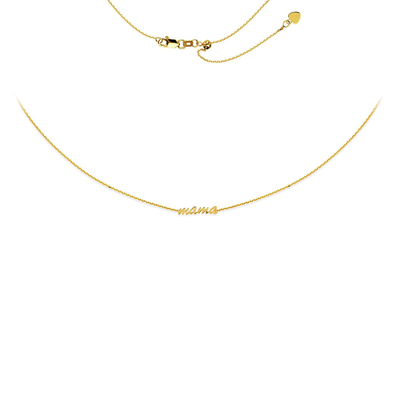 Gold Script Mama Choker - Lisa Robin