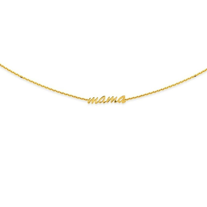 Gold Script Mama Choker - Lisa Robin