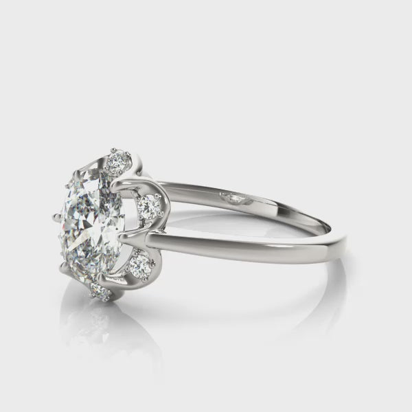 The Madison Halo Engagement Ring | Lisa Robin#color_14k-white-gold
