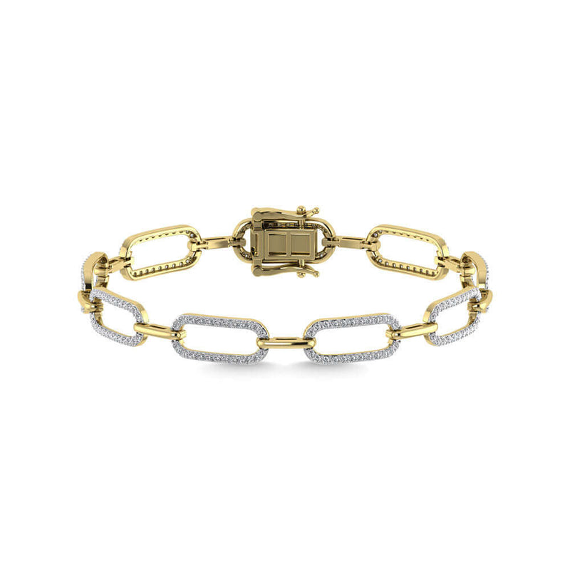 Diamond 14K Gold Chain Link Bracelet | Lisa Robin