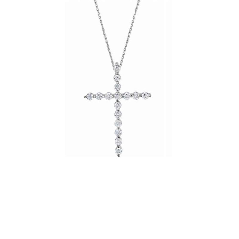 Gold Diamond Cross Necklace - Lisa Robin