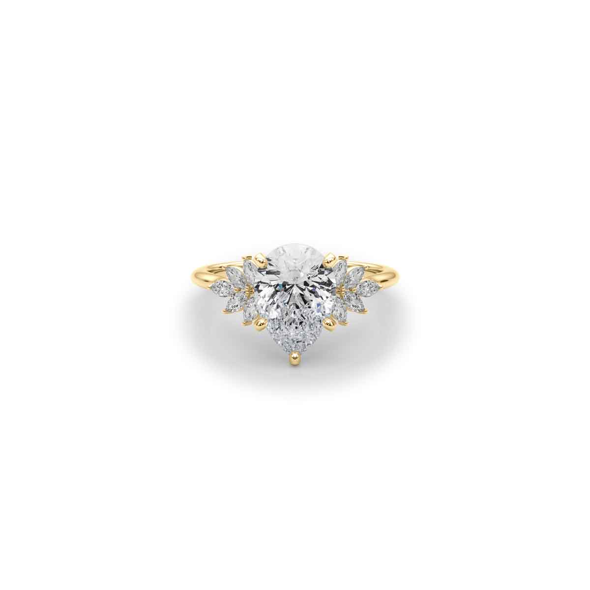 The Anna Diamond Cluster Engagement Ring - Lisa Robin