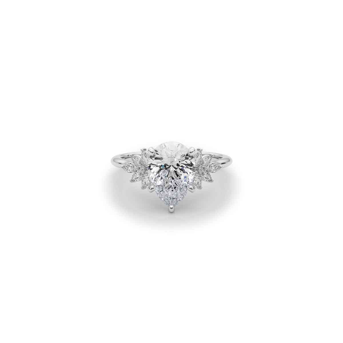 The Anna Diamond Cluster Engagement Ring - Lisa Robin