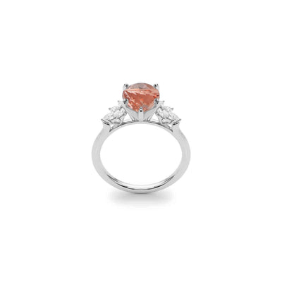 The Anna Pear Morganite Cluster Engagement Ring | Lisa Robin