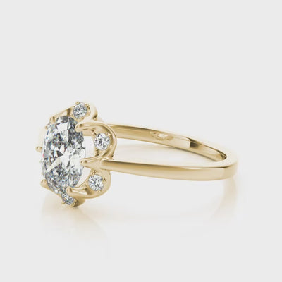 he Madison Halo Engagement Ring | Lisa Robin#color_14k-yellow-gold