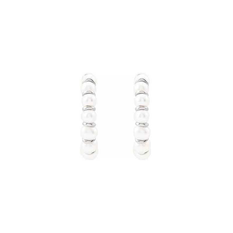 Pearl Hoop Earrings | Lisa Robin