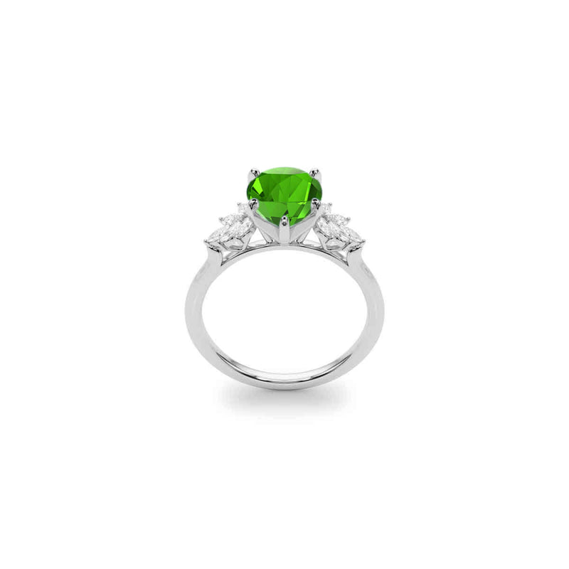 The Anna Emerald Cluster Engagement Ring | Lisa Robin