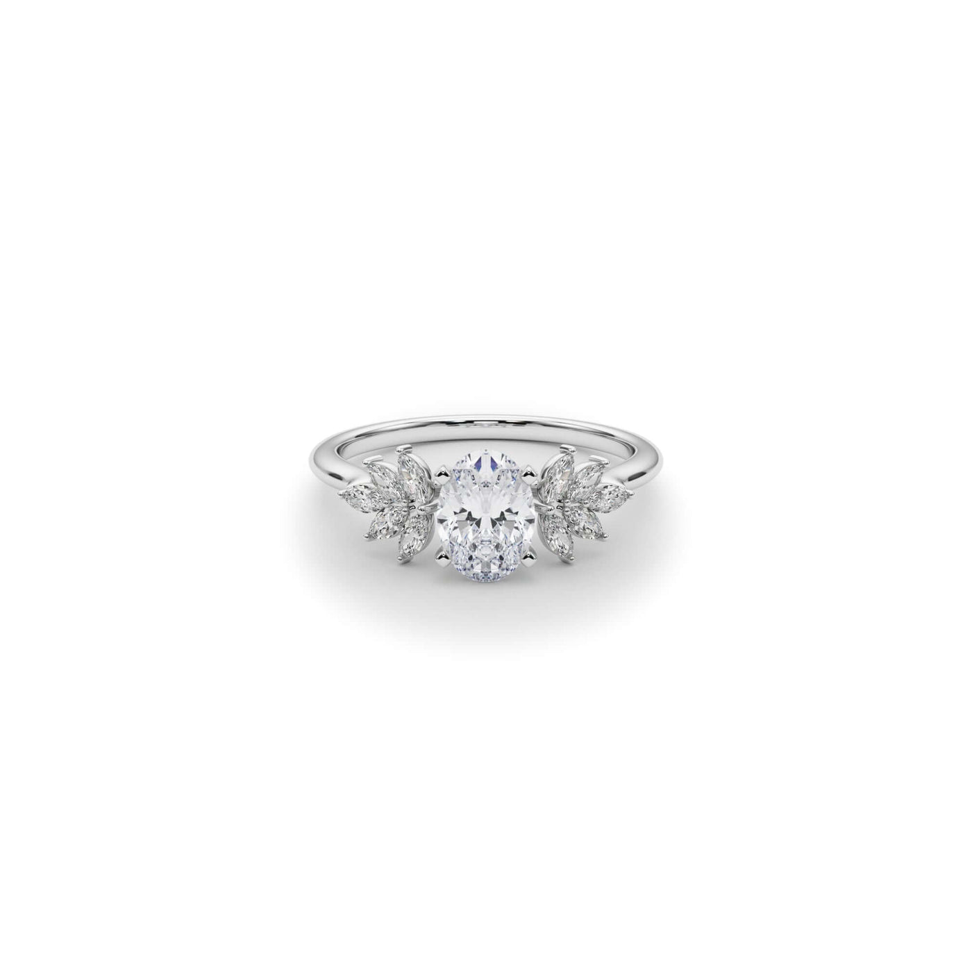 The Anna Diamond Cluster Engagement Ring | Lisa Robin