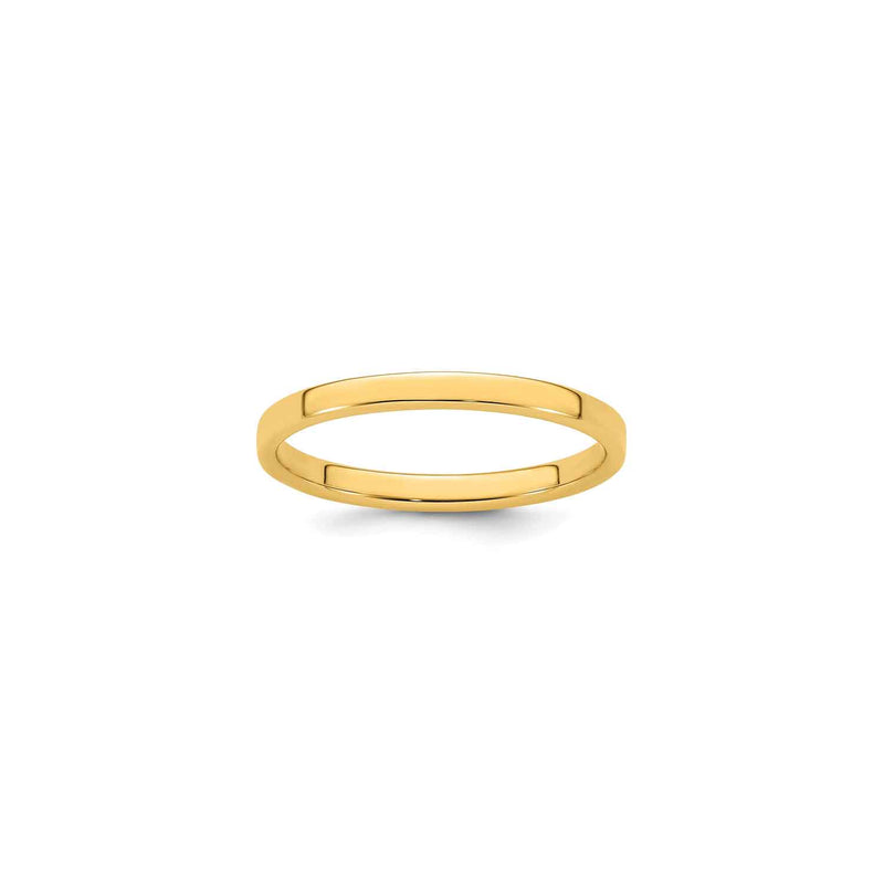 The Austin Gold Flat Wedding Ring - Lisa Robin