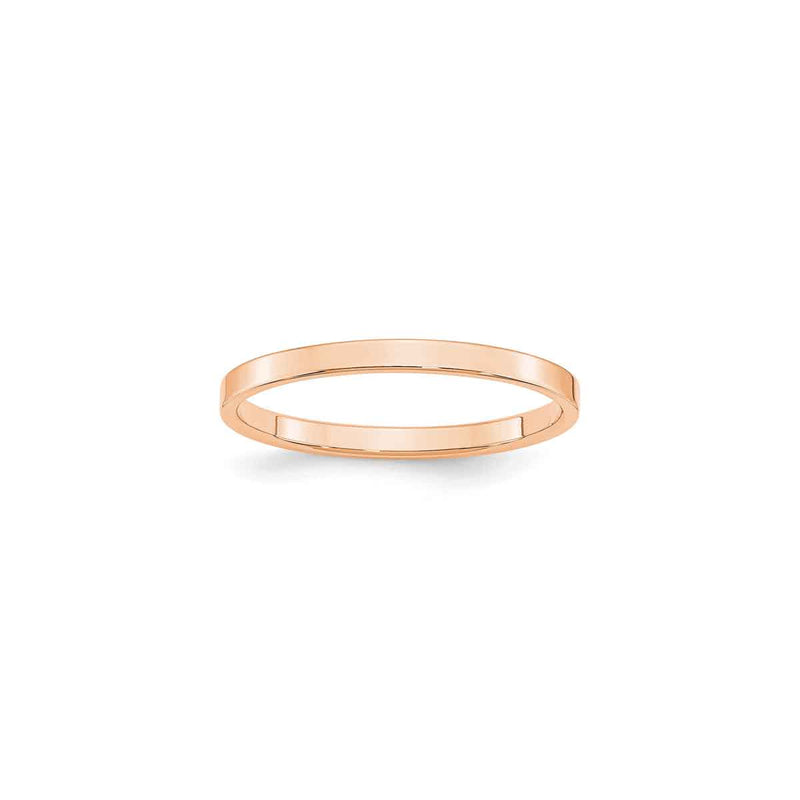 The Austin Gold Flat Wedding Ring - Lisa Robin