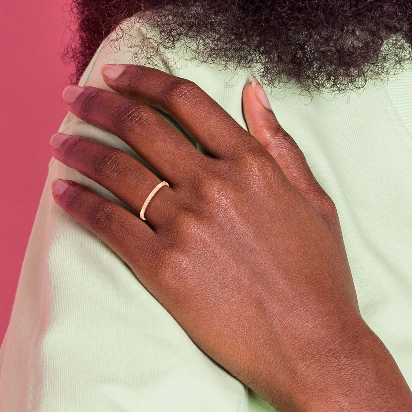 The Austin Gold Flat Wedding Ring | Lisa Robin