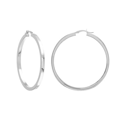 Squared Gold Hoop Earrings