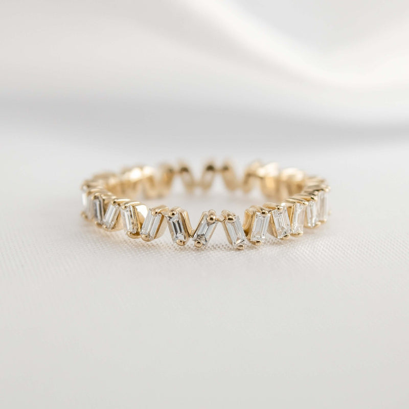 The Blaine Baguette Diamond Eternity Ring - Lisa Robin