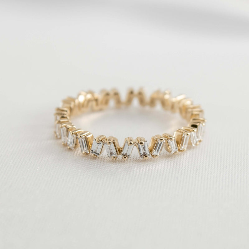 The Blaine Baguette Diamond Eternity Ring - Lisa Robin