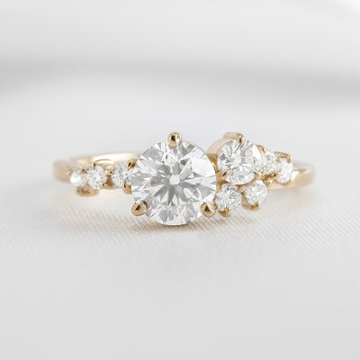 The Chloe Diamond Cluster Engagement Ring - Lisa Robin