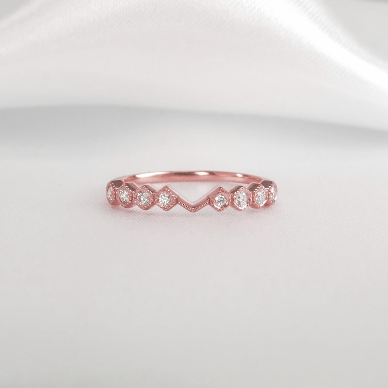 The Cordelia Hexagon Wedding Ring - Lisa Robin