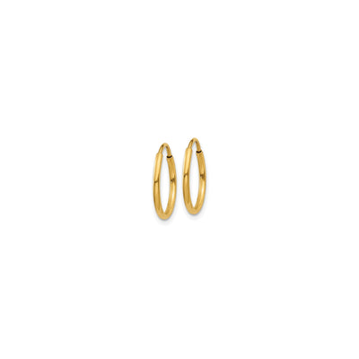 Shown in 14mm * Endless 14K Gold Hoops#size_14mm