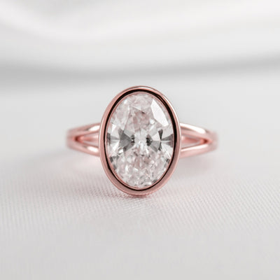 The EmerShown in 1.80 carat * The Emery Bezel Diamond Engagement Ring - Lisa Robin#color_14k-rose-gold