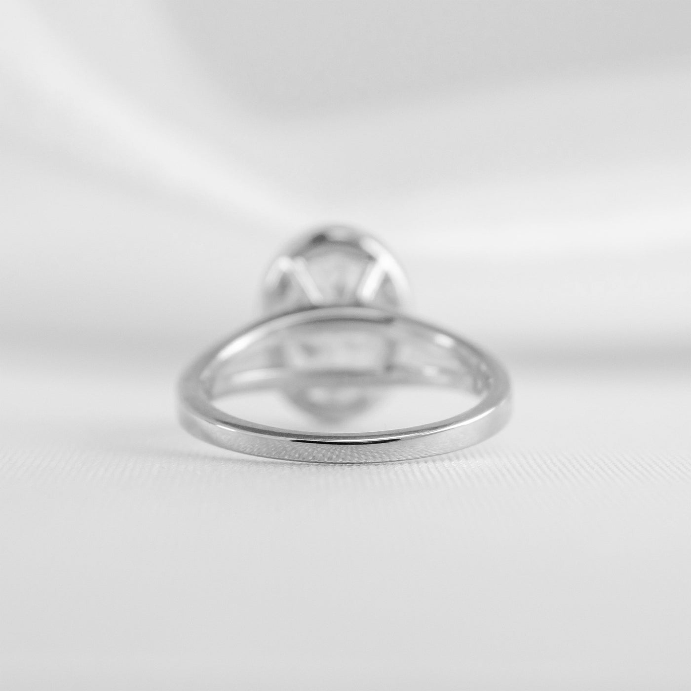Shown in 1.80 carat * The Emery Bezel Diamond Engagement Ring - Lisa Robin#color_14k-white-gold