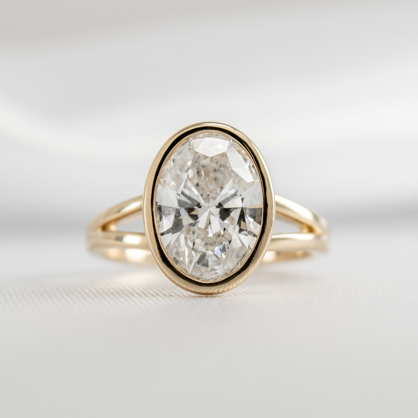 Shown in 1.80 carat * The Emery Bezel Diamond Engagement Ring - Lisa Robin#color_14k-yellow-gold