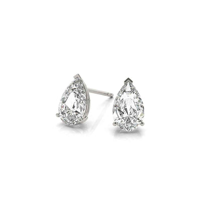 Lab Created Pear Diamond Stud Earrings - Lisa Robin