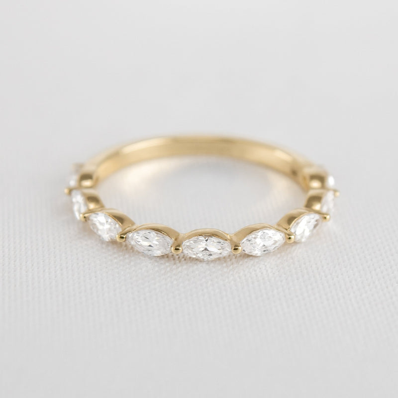 The Finley Marquise Diamond Wedding Ring - Lisa Robin