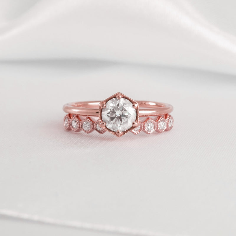 The Cordelia Hexagon Wedding Ring - Lisa Robin
