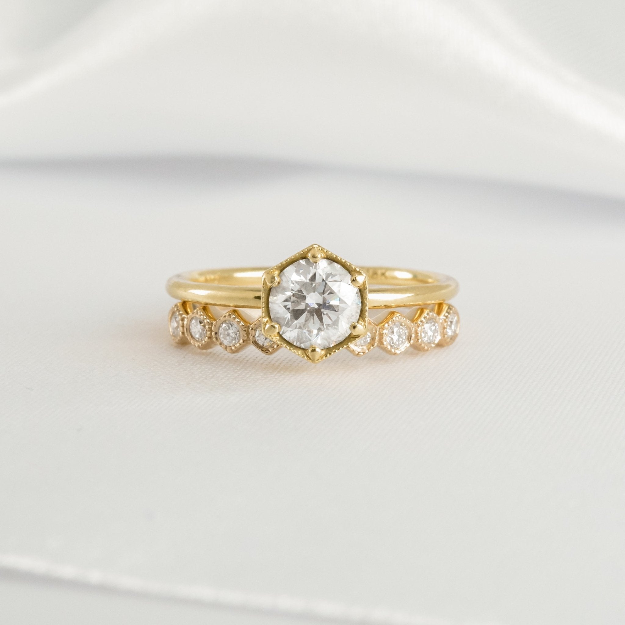 The Cordelia Hexagon Wedding Ring - Lisa Robin