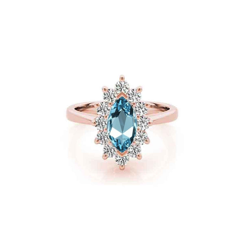 The Hadley Marquise Aquamarine Engagement Ring - Lisa Robin