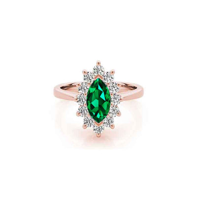 The Hadley Marquise Emerald Engagement Ring - Lisa Robin